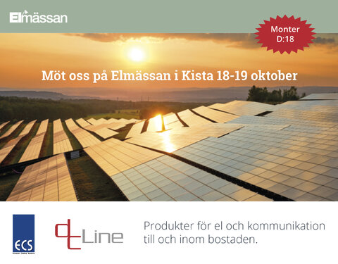 Vi är på plats på ELMÄSSAN Stockholm 2023 i Kista den 18-19 oktober.